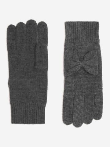 Just Cashmere Kaszmirowe rękawiczki "Lucy" w kolorze antracytowym