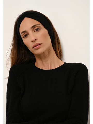 Just Cashmere Kaszmirowa opaska "Namad" w kolorze czarnym