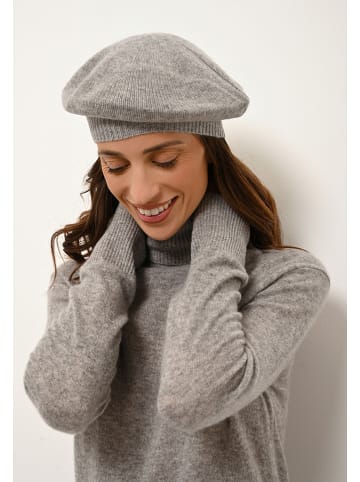 Just Cashmere Kaszmirowa czapka "Paris" w kolorze szarym