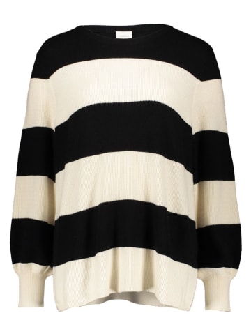 ONLY Pullover in Schwarz/ Creme