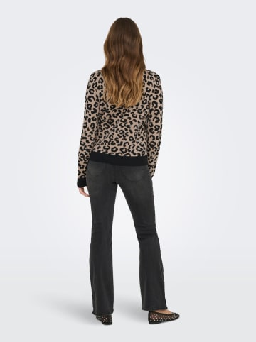 ONLY Trui lichtbruin/zwart