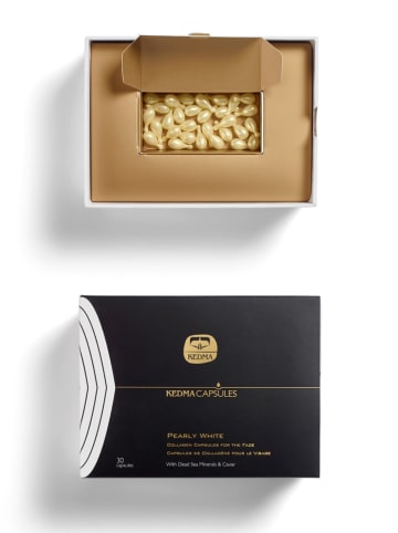 KEDMA Gesichtsserum-Kapseln "Pearly White Collagen", 30 Stück