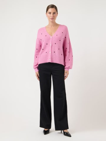 YAS Kardigan w kolorze różowym