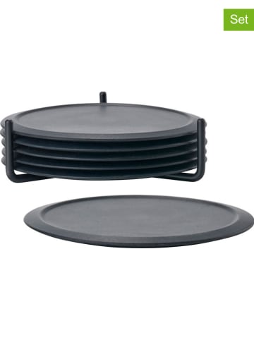 Zone Denmark 7tlg. Untersetzer-Set "Singles" in Schwarz