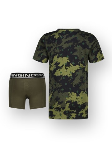 Vingino 2-częściowy zestaw bielizny w kolorze khaki