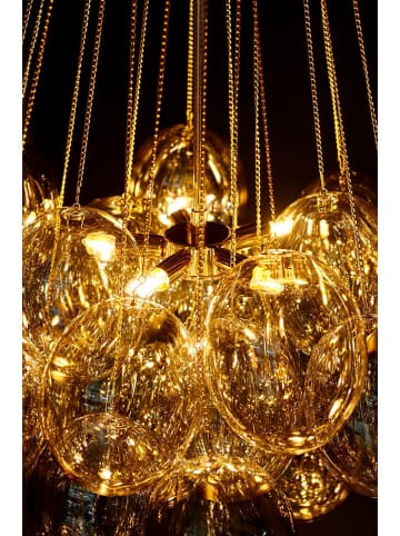 Ellos Home Plafonnière "Amber" goudkleurig - Ø 50 cm