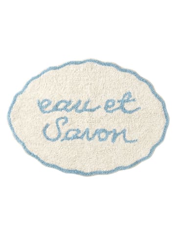 Ellos Home Badvorleger "Savon" in Creme/ Hellblau