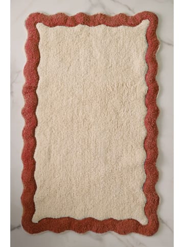 Ellos Home Badvorleger "Scallop" in Rot/ Creme