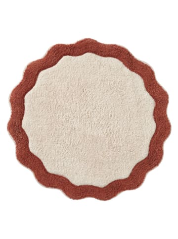 Ellos Home Badmat "Scallop" rood/crème