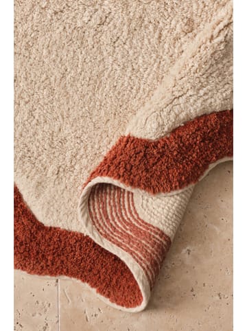 Ellos Home Badmat "Scallop" rood/crème