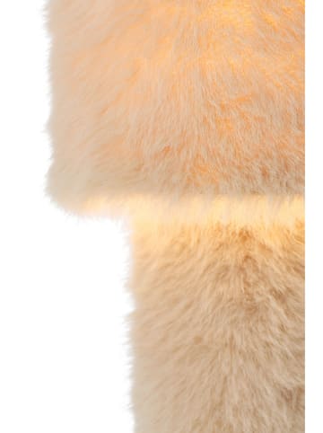 Ellos Home Lampa stołowa "Fay" w kolorze kremowym - wys. 48 x Ø 25 cm