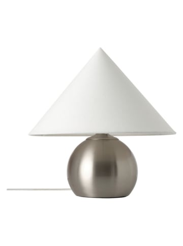Ellos Home Lampa stołowa "Connie" w kolorze srebrno-białym - wys. 40 x Ø 37 cm