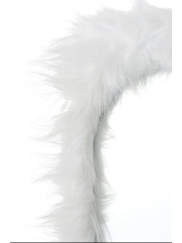 Ellos Home Spiegel "Furry" wit - (B)37 x (H)55 cm