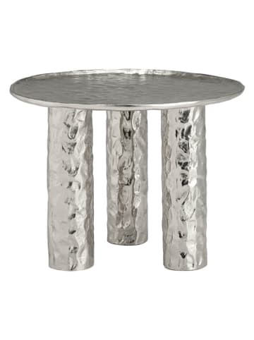 Ellos Home Beistelltisch "Art" in Silber - (H)45 x Ø 60 cm