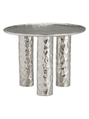 Ellos Home Stolik "Art" w kolorze srebrnym - wys. 45 x Ø 60 cm