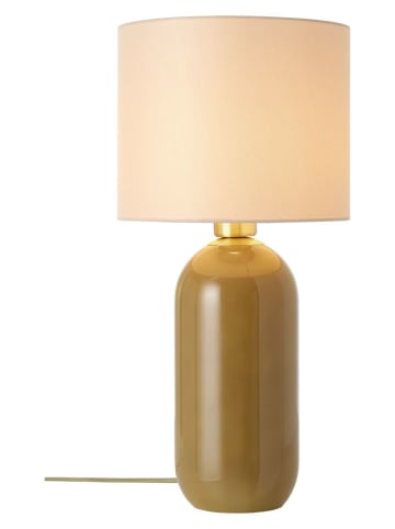 Ellos Home Tafellamp "Mikela" groen/crème - (H)52 x Ø 24 cm