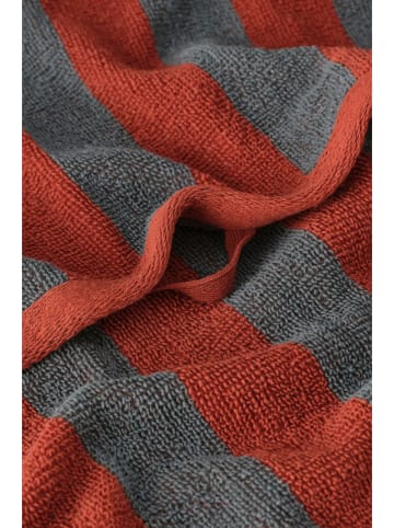 Ellos Home 4tlg. Handtuchset "Saga" in Grau/ Rot