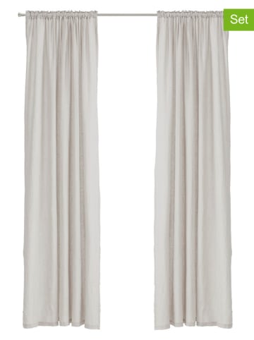 Ellos Home 2-delige stet: gordijnen "Beata" grijs
