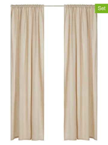 Ellos Home 2er-Set: Gardinen "Beata" in Beige