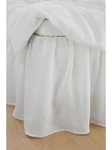 Ellos Home Linnen bedrok "Candice" wit