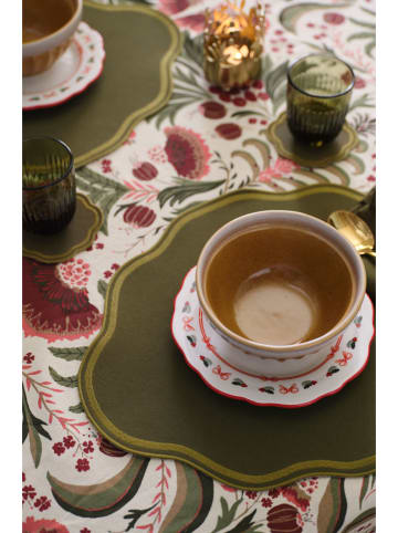 Ellos Home 2-delige set: placemats "Peggy" kaki - (L)27 x (B)47 cm