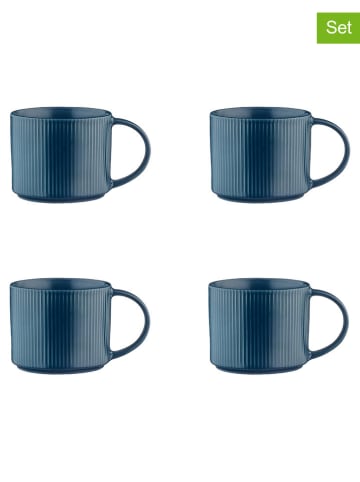Björn 4-delige set: koppen "Scandi" donkerblauw - 500 ml