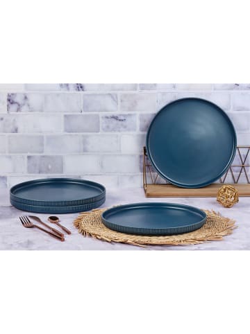 Björn 4-delige set: dinerborden "Scandi" donkerblauw - Ø 27,5 cm