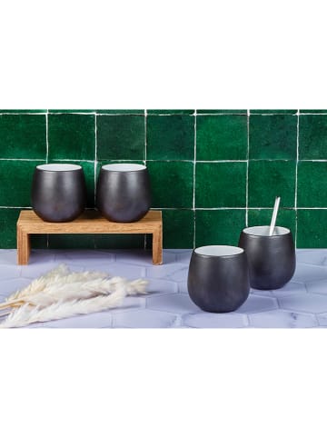 Björn 4-delige set: bekers "Gourmet" zwart/wit - 400 ml