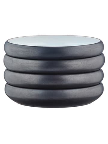 Björn Talerze głębokie (4 szt.) "Gourmet" w kolorze czarno-białym - Ø 21,5 cm
