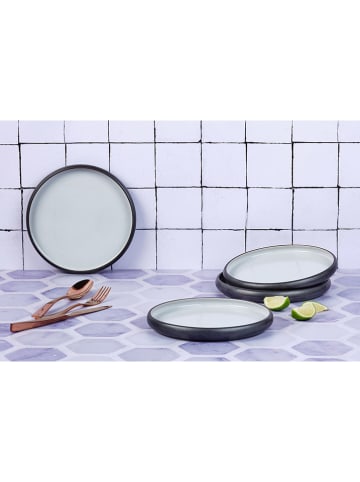 Björn 4er-Set: Dessertteller "Gourmet" in Schwarz/ Weiß - Ø 21,5 cm