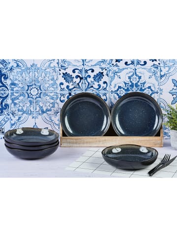 Björn 6-delige set: soepborden "Iris" donkerblauw - Ø 22,5 cm