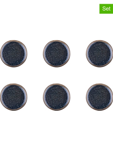 Björn 6er-Set: Beilagenteller "Iris" in Dunkelblau - Ø 16 cm