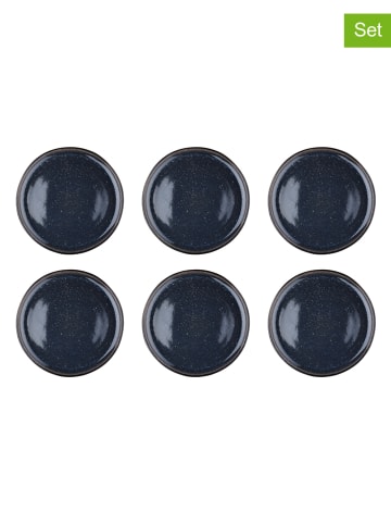 Björn 6-delige set: dinerborden "Iris" donkerblauw - Ø 26 cm
