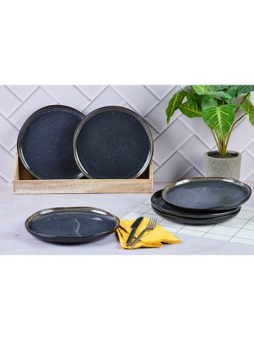 Björn 6-delige set: dinerborden "Iris" donkerblauw - Ø 26 cm