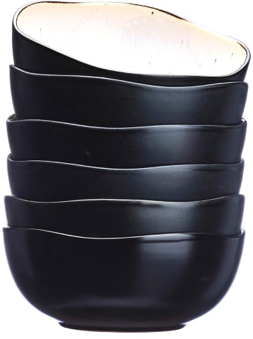 Björn 6-delige set: kommen "Iris" wit - Ø 16,5 cm