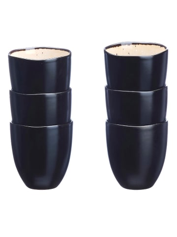 Björn 6er-Set: Becher "Iris" in Schwarz/ Weiß - 150 ml