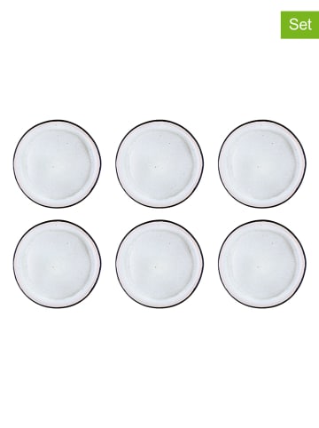 Björn Talerze obiadowe (6 szt.) "Iris" w kolorze kremowym - Ø 26 cm