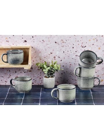 Björn 6-delige set: mokken "Zen" grijs - 400 ml