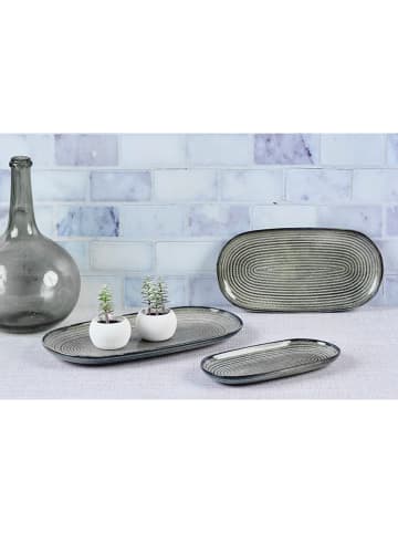Björn 3er-Set: Servierplatten "Zen" in Grau