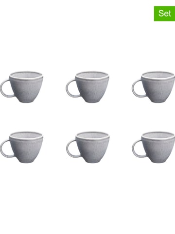Björn 6-delige set: koppen "Stone" grijs - 250 ml
