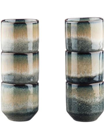 Björn 6-delige set: bekers "Genesis" grijs/beige - 150 ml