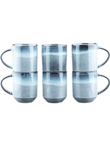 Björn 6er-Set: Kaffeetassen "Genesis" in Blau - 400 ml