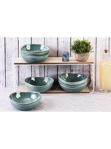 Björn Miski śniadaniowe (6 szt.) "Magma" w kolorze błękitnym - Ø 18,5 cm