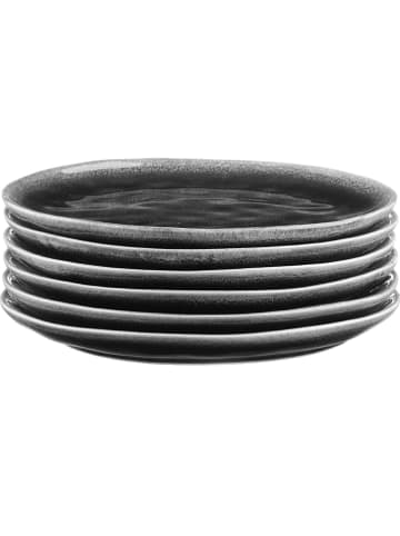 Björn Talerzyki deserowe (6 szt.) "Moon" w kolorze czarnym - Ø 21 cm