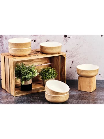 Björn 6-delige set: ontbijtkommen "Cosmos" beige - Ø 15,5 cm