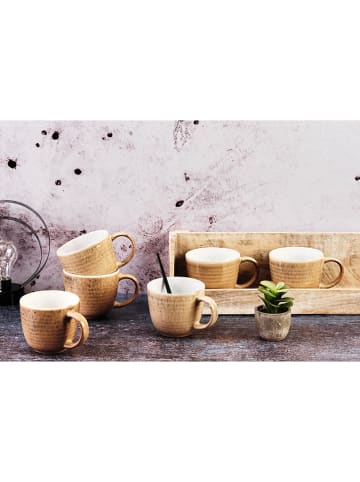 Björn 6-delige set: koffiekoppen "Cosmos" beige - 300 ml