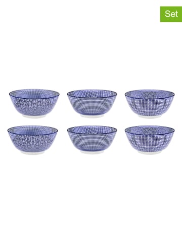 Björn 6er-Set: Frühstücksschalen "Dark" in Dunkelblau - Ø 15 cm