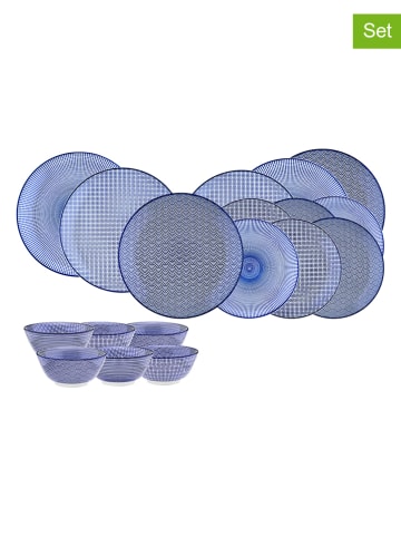 Björn 18tlg. Tafelservice "Dark" in Dunkelblau