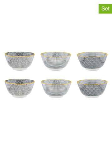 Björn 6-delige set: voorgerechtkommen "Eclipse" grijs - Ø 12 cm