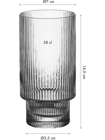 Björn Szklanki (6 szt.) "Linje" - 380 ml